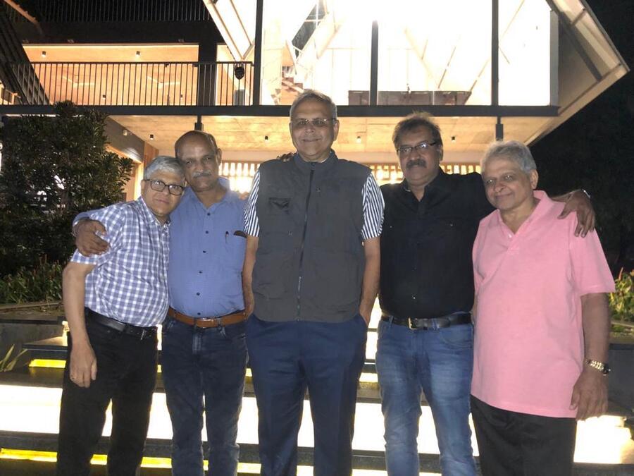 Friends in the evening